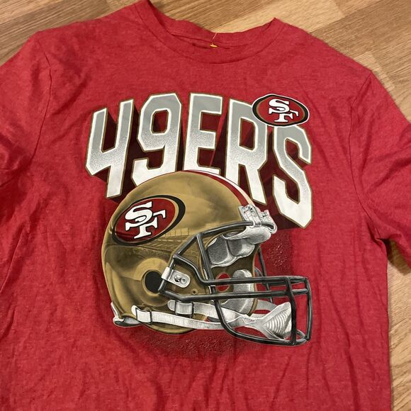 San Francisco 49ers Shirt Size Medium Red Vintage Graphic Logo NFL - Picture 4 of 7